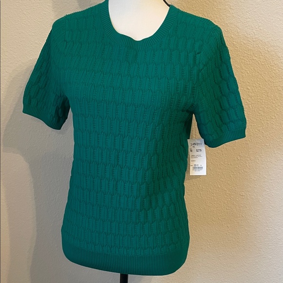 Etcetera Kelly Green Sweater. NEW with Tags . Size M
